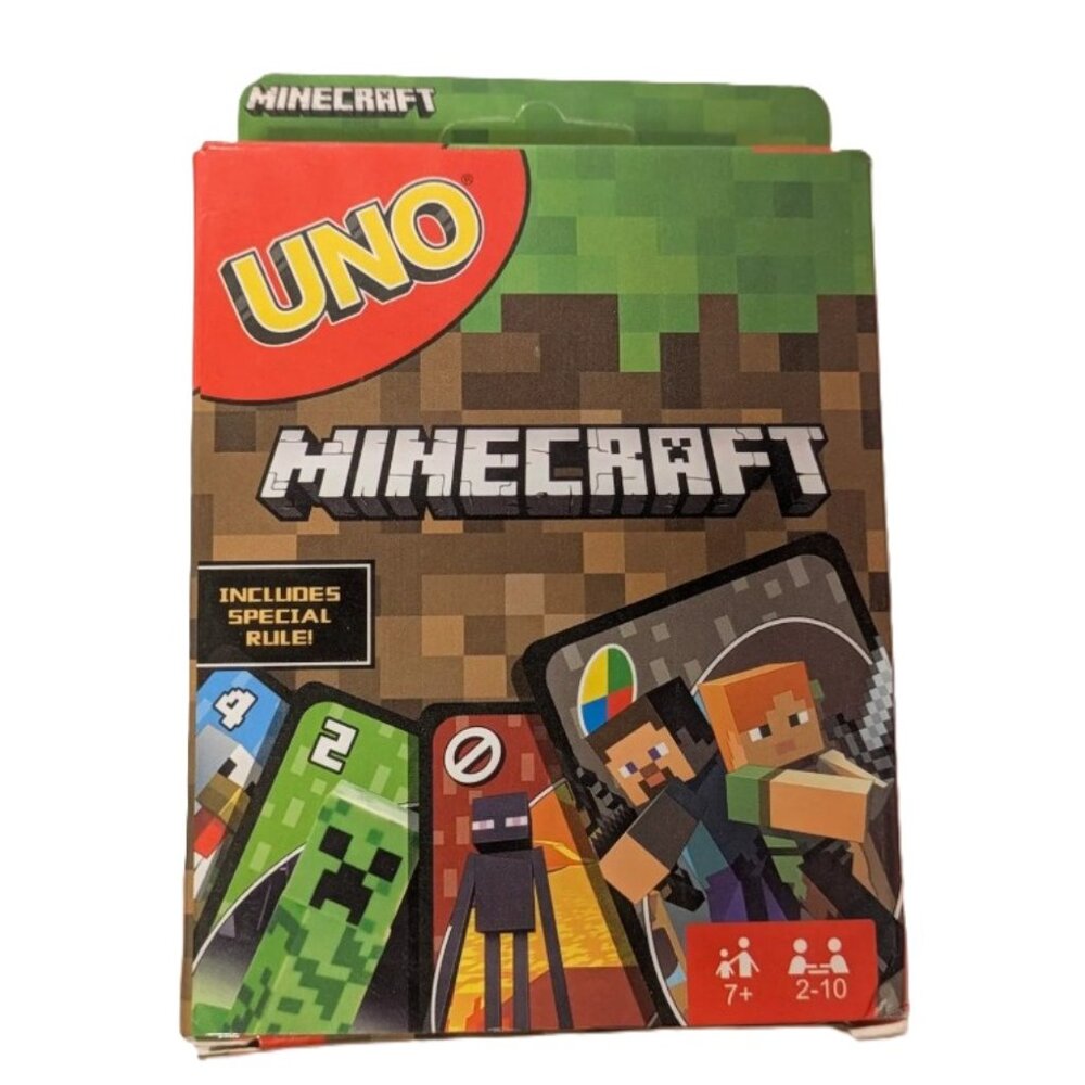 UNO Minecraft Card Game Deck with Special Rule Card
